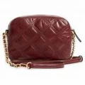 Tory Burch Fleming Soft Glazed Camera Crossbody - Royal Burgundy - One Size 80575