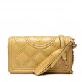 Tory Burch Fleming Soft Wallet Crossbody  - Beeswax - One Size 20cmX12cmX3cm