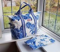 Cath Kidston Shopper Bag Foldaway - Porchester Blue Rose - One Size / 773263