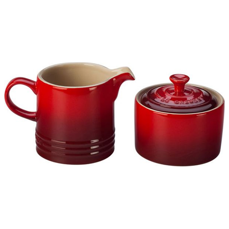 LE CREUSET SUGAR & CREAMER SET - Cerise - One Size