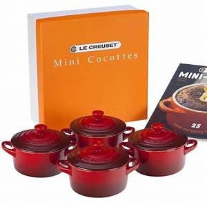 Le Creuset Mini Cocottes Set - Cerise CK - Set Of 4 - 10cm