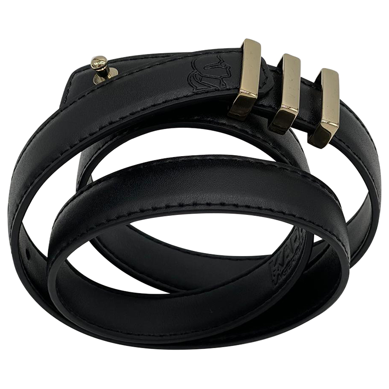 KARL LAGERFELD METAL LOOP BELT 97KW3102 BELT - BLACK - SIZE M