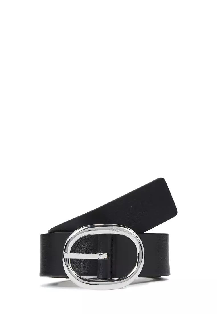 Karl Lagerfeld Pebble Reversible Belt - 23WM3112/Black/Grey - Size S/92x3 cm