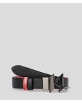 Karl Lagerfeld Reversible  Belt - Red/Black - Size M