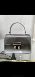 Furla Bella Satchel - shinny silver - Small