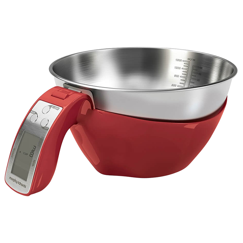 MORPHY RICHARDS DIGITAL 3 IN 1 JUG SCALE - RED - ONE SIZE