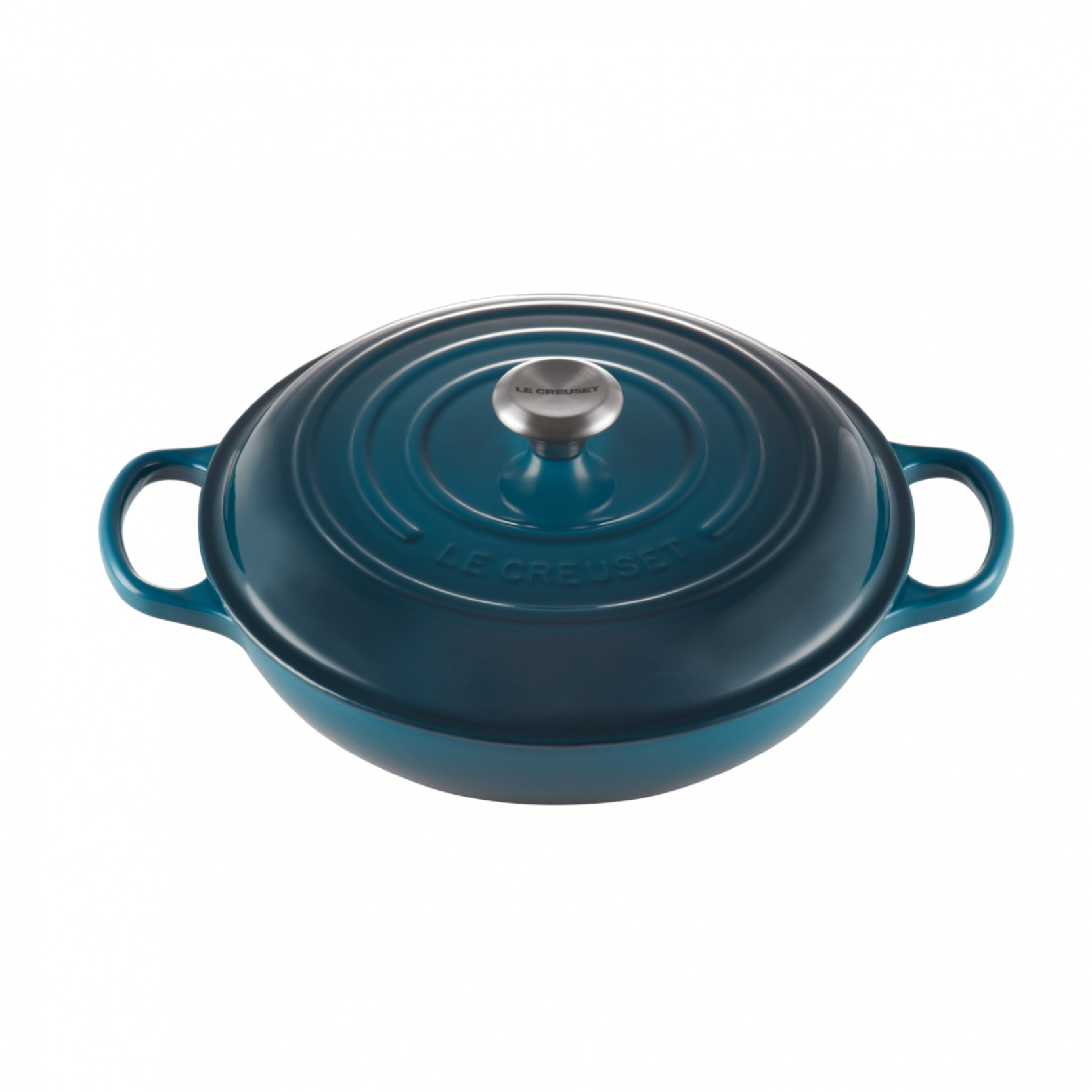 Le Creuset Signature Shallow Casserole - Deep Teal - 26cm