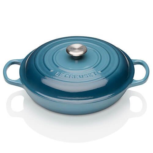 Le Creuset Signature Shallow Casserole - Marine - 22cm