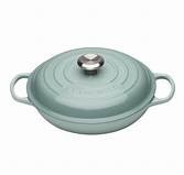 Le Creuset Signature Shallow Casserole - Sage - 30cm