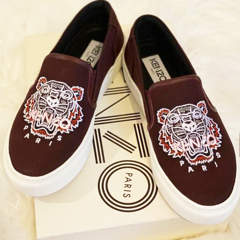 Kenzo Slip On New Tiger - Maroon - Eur 39