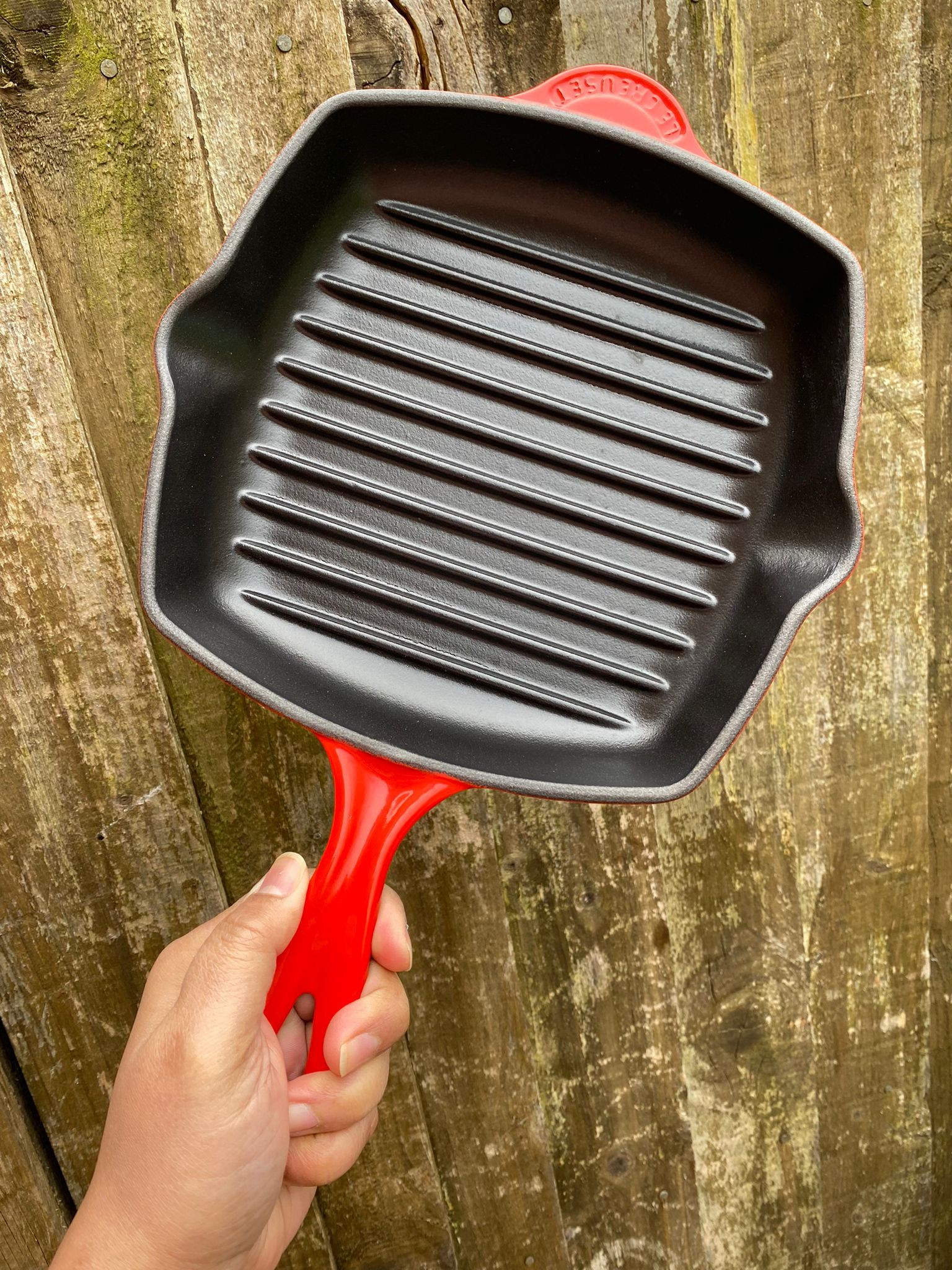 Le Creuset Square Skillet Grill - Cerise - 20cm