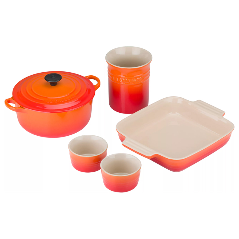 LE CREUSET STARTER SET - Volcanic - SET OF 5