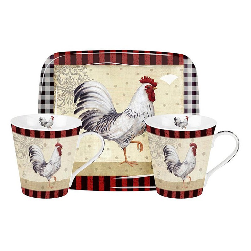 Portmeirion Mug & Tray Set - Country Touch - One Size