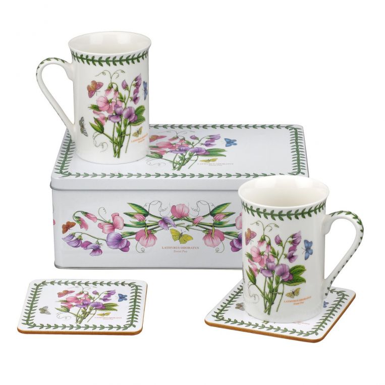 PORTMEIRION 5 PIECE TIN SET - SWEET PEA - BGIA8579-XG