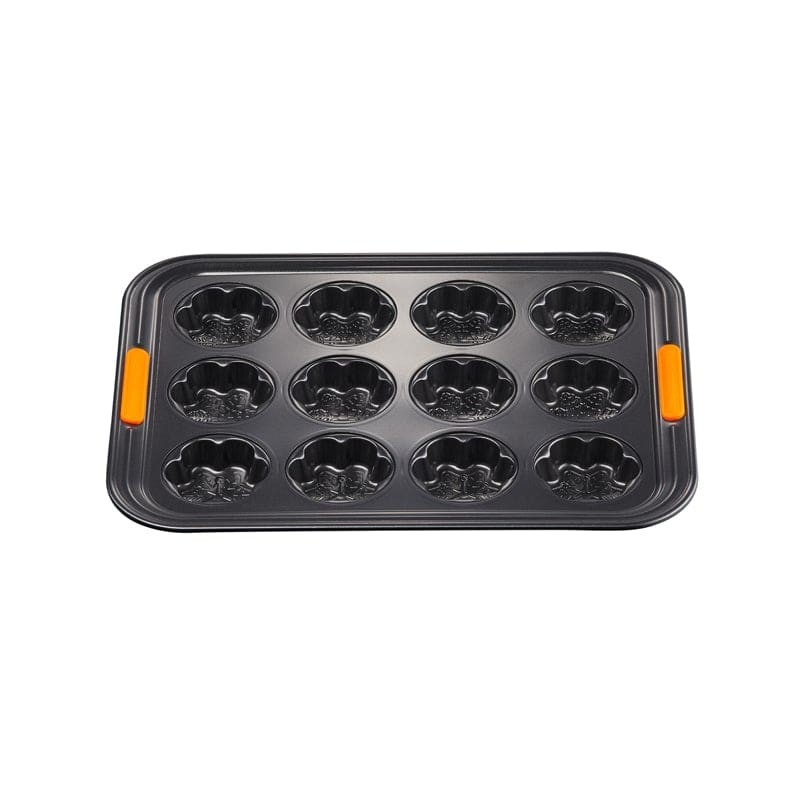 Le Creuset Tray - Black - 12 Cup Snowflakes Tray