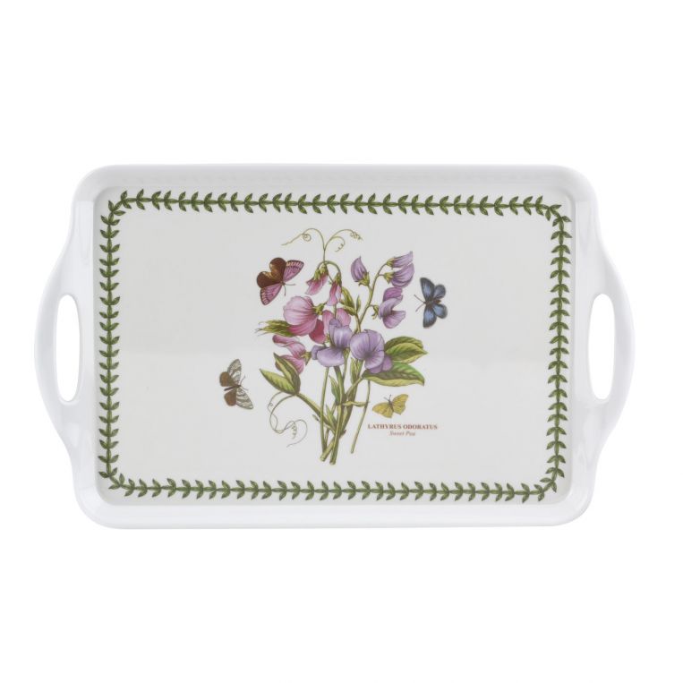 PORTMEIRION HANDLED TRAY - SWEET PEA - LARGE