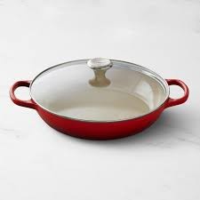 Le Creuset Shallow Casserole/braiser With Glass Lid - Cerise - 30cm