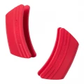 LE CREUSET SILICONE HANDLE GRIPS - CHERRY - ONE SIZE