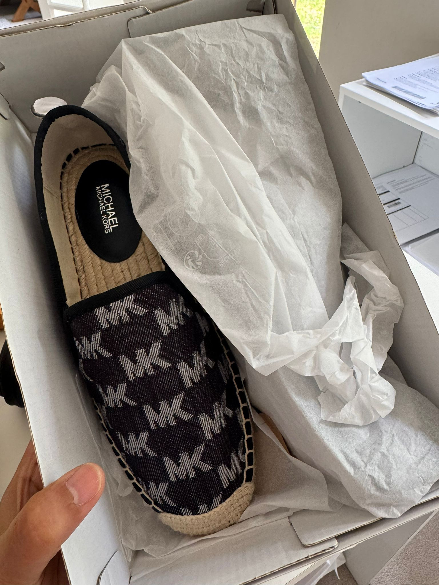 Michael Kors Espadrille - 49S6HTFP1Y / BLK WSH - US8.5 / UK5.5
