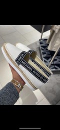 MICHAEL KORS ESPADRILLE - WHITE / BLACK - SIZE US6