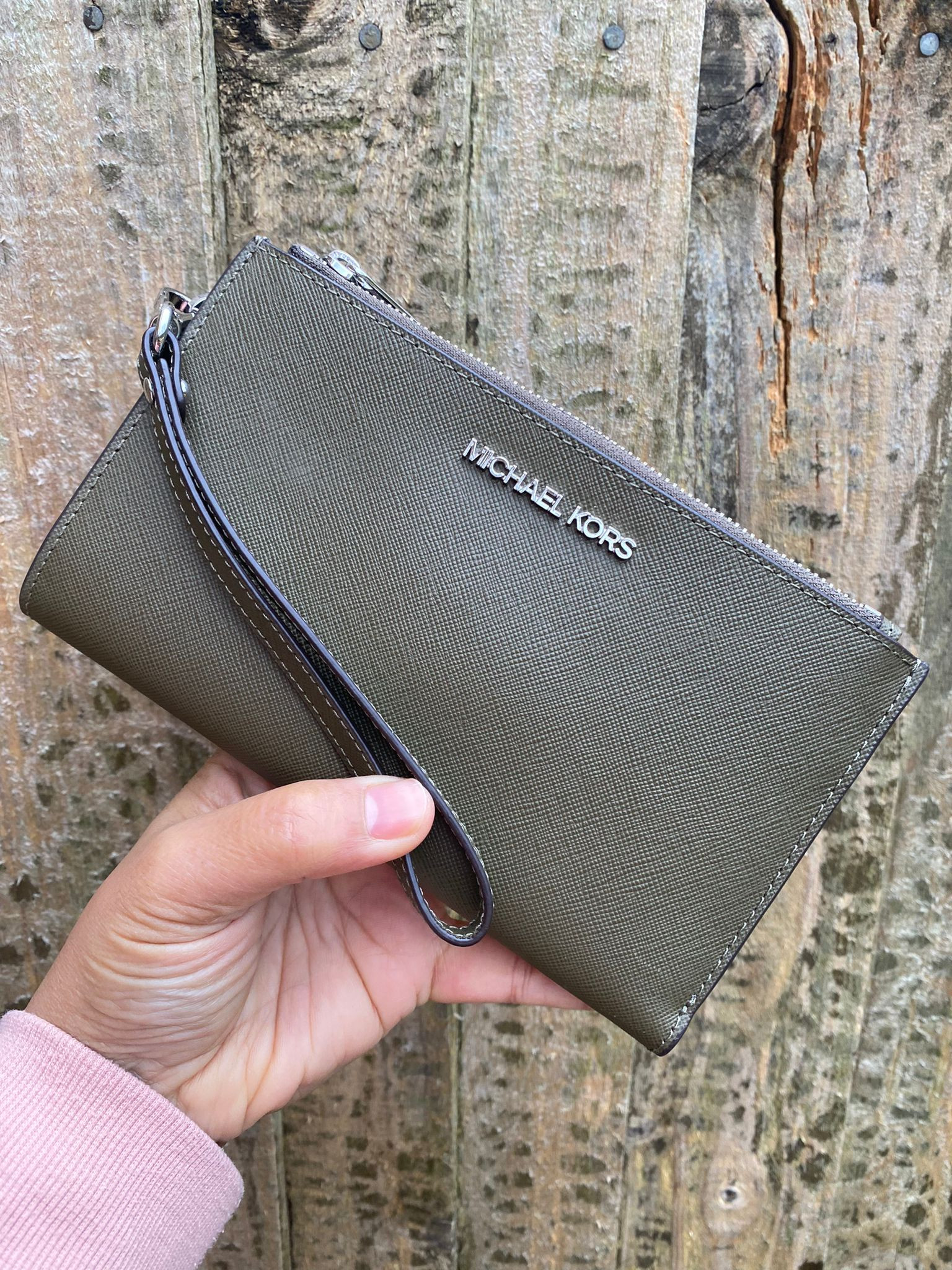 Windermere large double zip leather purse - 22888 | Fruugo US