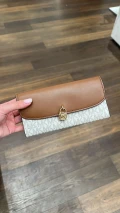 MICHAEL KORS HAMILTON PURSE - VANILLA - 19 X 9 CM / 35S5GHME9B