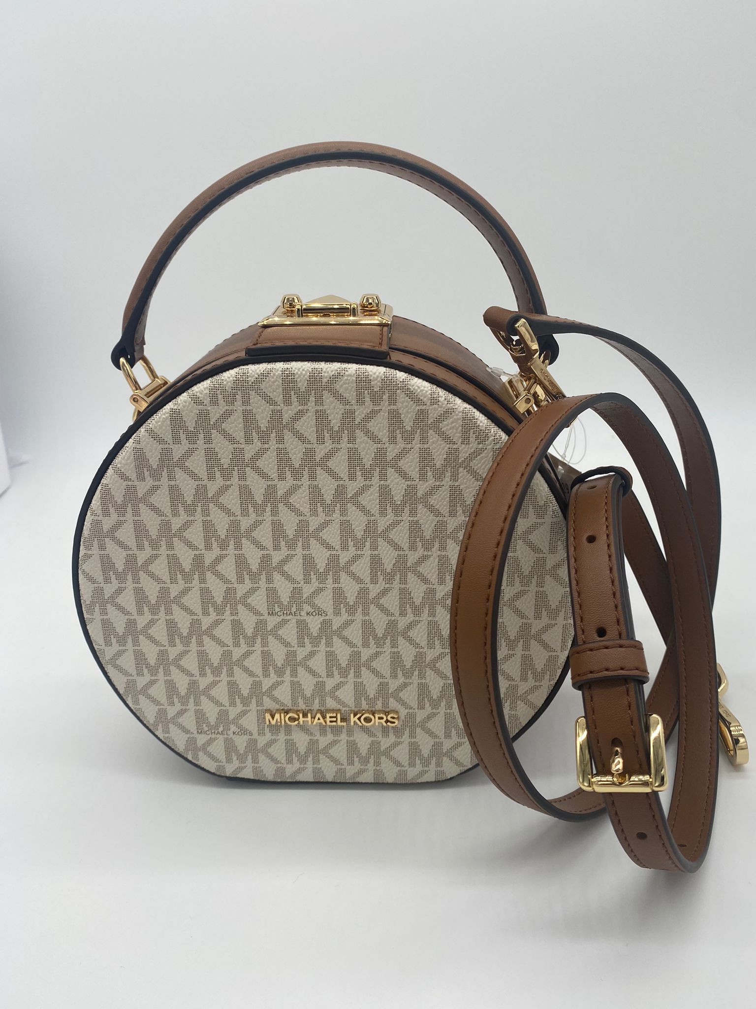 Michael Kors Circle Crossbody - Vanilla - 35S3GNRC1B / 19x 17 x 8 cm