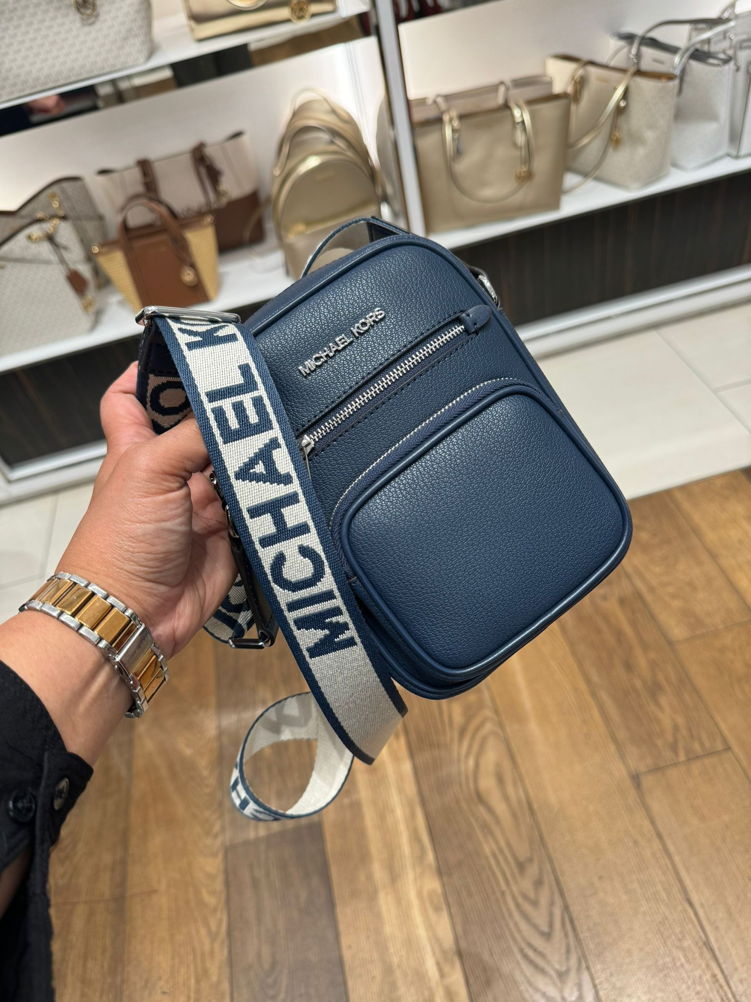 Michael Kors Crossbody - Navy - 35T4STTC2L / 18.5 x 14 x 5 CM