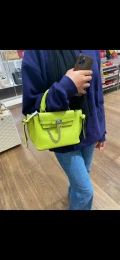 Michael Kors Hamilton Crossbody - Brt Lime - 32S3S9HC0L / 23 x 15 x 9 cm