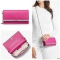 MICHAEL KORS MONA CLUTCH/CROSSBODY - DEEP FUCHSIA - 30H3S8OC3L / 22 X  13 X 5 CM