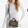 Michael Kors Duffle Bag Crossbody - Black/Pale Gold - 32F4GGYC1B / 18 X 12 X 9 CM