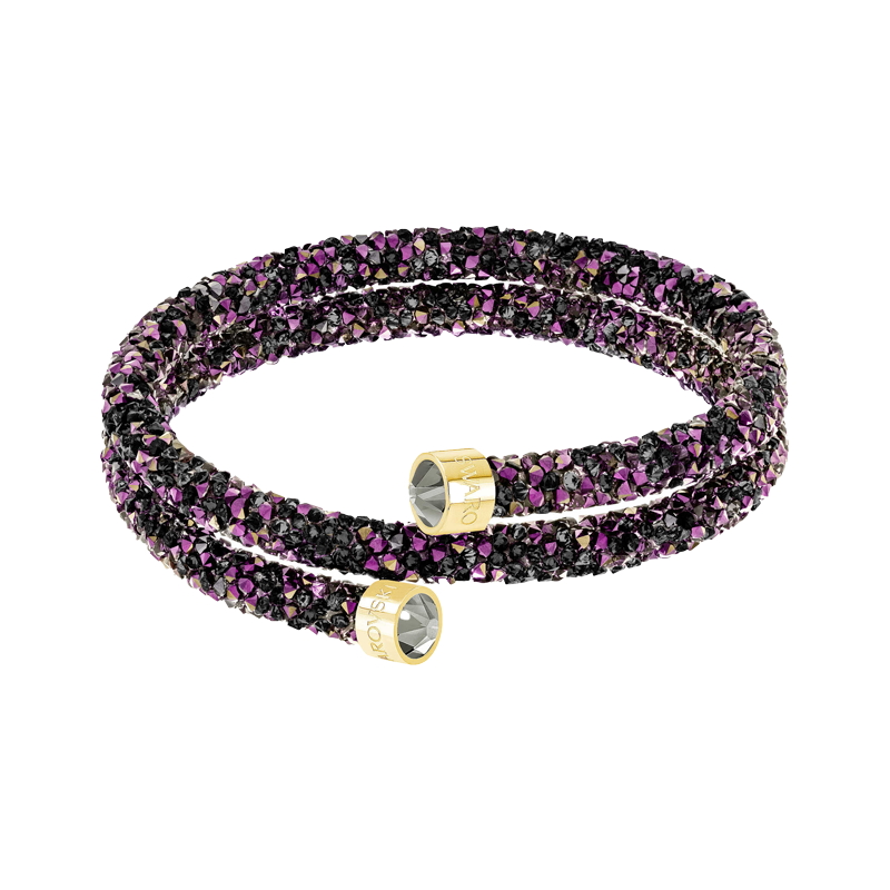 Swarovski Crystaldust Cuff - Black and Purple - Size M - 5379278