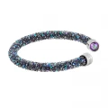 Swarovski Crystaldust Cuff - Black and Blue - Size (5.8/1.5 CM) - 5273639