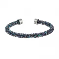 Swarovski Crystaldust Cuff - Black and Blue - Size (5.8/1.5 CM) - 5273639