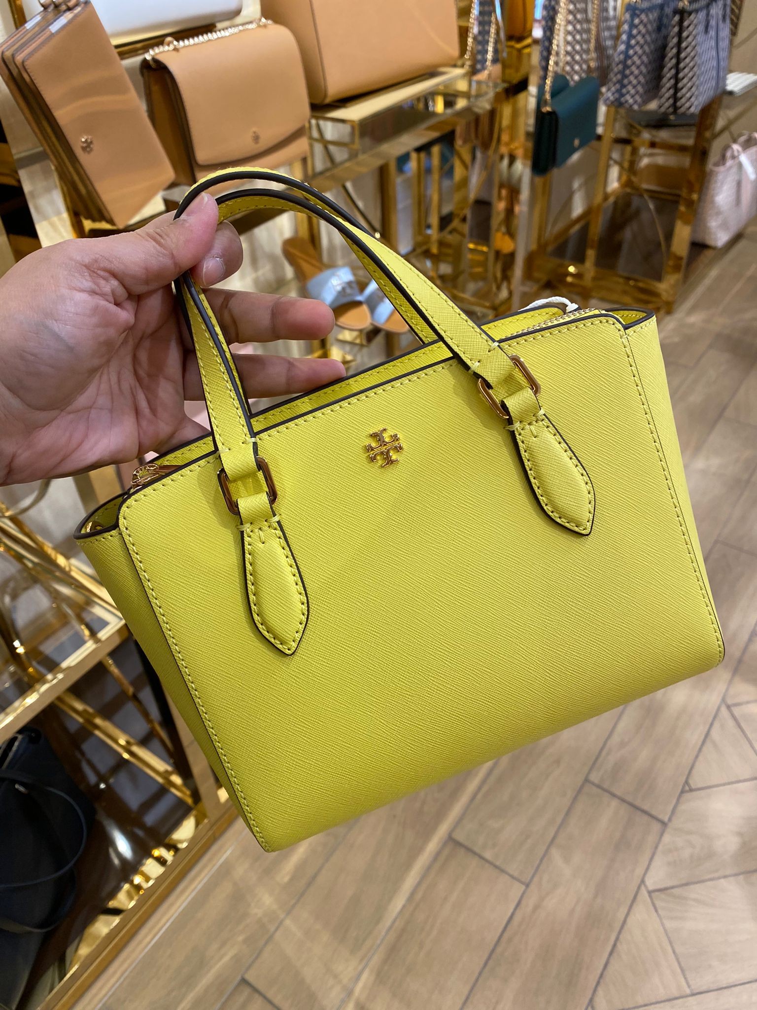 Tory Burch Emerson Tote - Calendula / Yellow - Mini / 64189