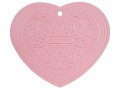 LE CREUSET SILICONE TRIVET - POWDER PINK - HEART