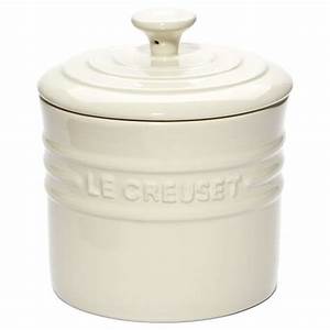 LE CREUSET STORAGE JAR WITH LID - CREAM - 800ML (11X 12 CM)