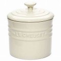 LE CREUSET STORAGE JAR WITH LID - CREAM - 800ML (11X 12 CM)