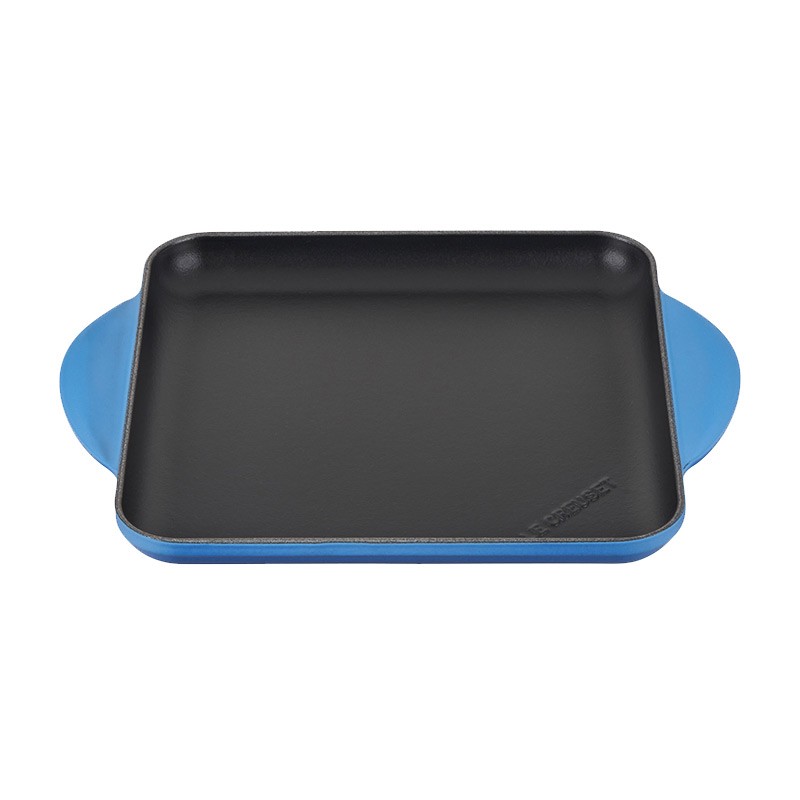 Le Creuset Square Griddle - Turquoise - 24cm