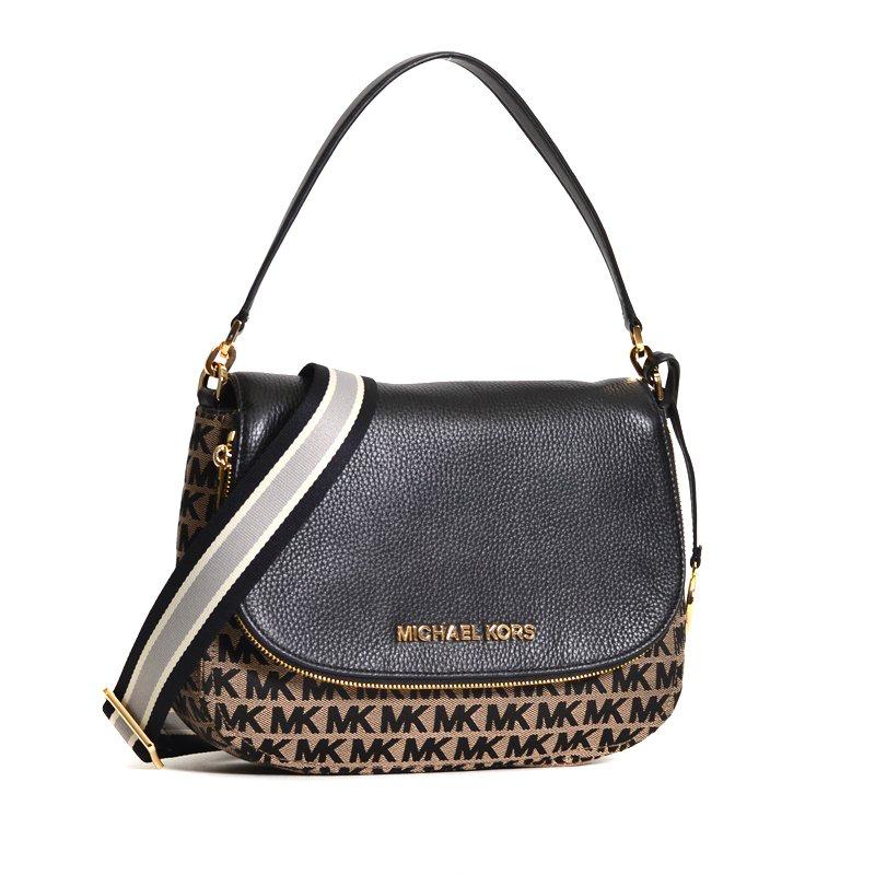 MICHAEL KORS TOTE WITH LONG STRAP - BGE/BLK/BLK - 35T9GBFL2J