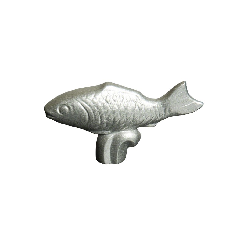 Staub Knob - Fish - Silver - One Size