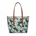 Fossil Felicity Tote - Blue Floral SHB1990452 - One Size