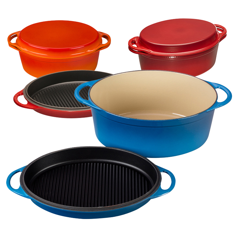 LE CREUSET MULTI FUNCTION OVAL/ GRILL