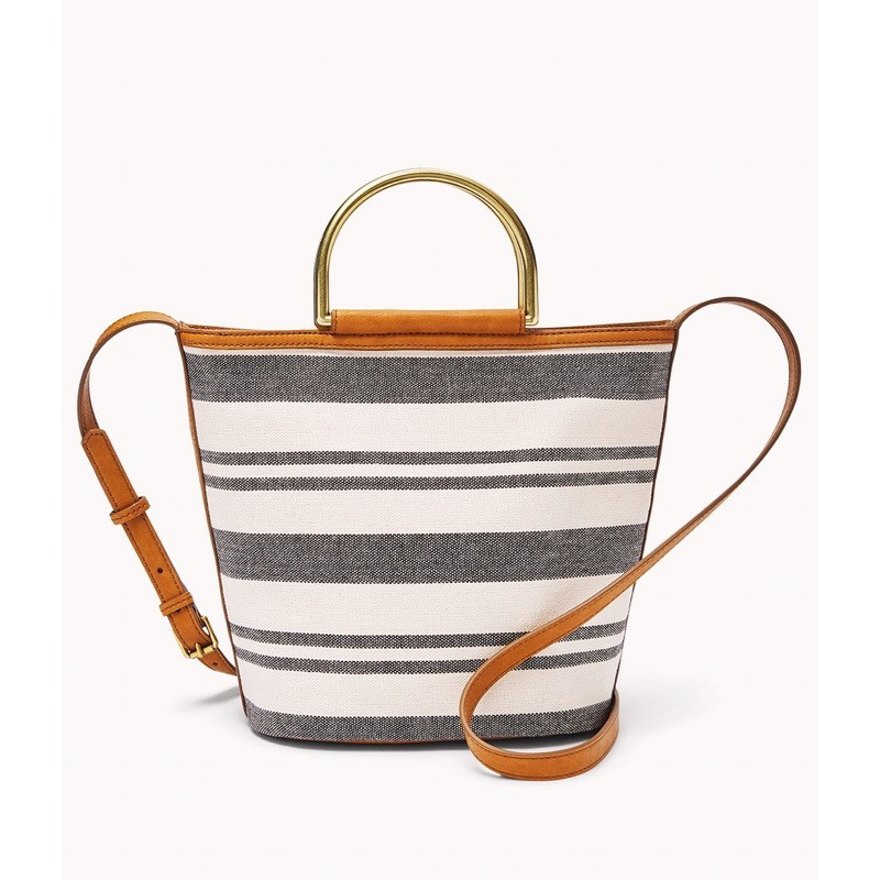 Fossil Maya Crossbody - Neutral Stripe - Small