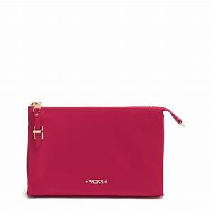 TUMI BASEL TRIANGLE POUCH - RASPBERRY - SMALL - Z270-109978-2012