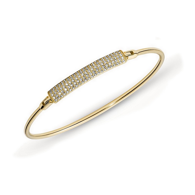 Fossil Bracelet - Bar Gold-Tone Stainless Steel Bangle - JOF00416710