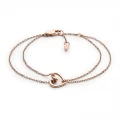 Fossil Bracelet - Rose Gold-Tone Stainless Steel Chain - JOF00616791