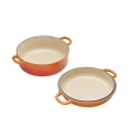 Le Creuset Cast Iron Oven with Baker Lid - Volcanic - 26cm