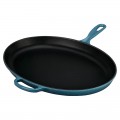 LE CREUSET SIGNATURE OVAL SKILLET - MARINE - 40 cm