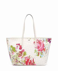 AzuraMart - TUMI EVERYDAY TOTE - Ivory Collage Floral - ONE SIZE